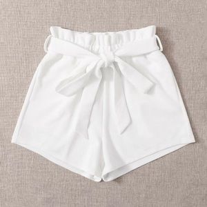 White flowy shorts